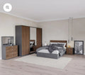 Contemporary Bedroom Suite with Sliding Wardrobe