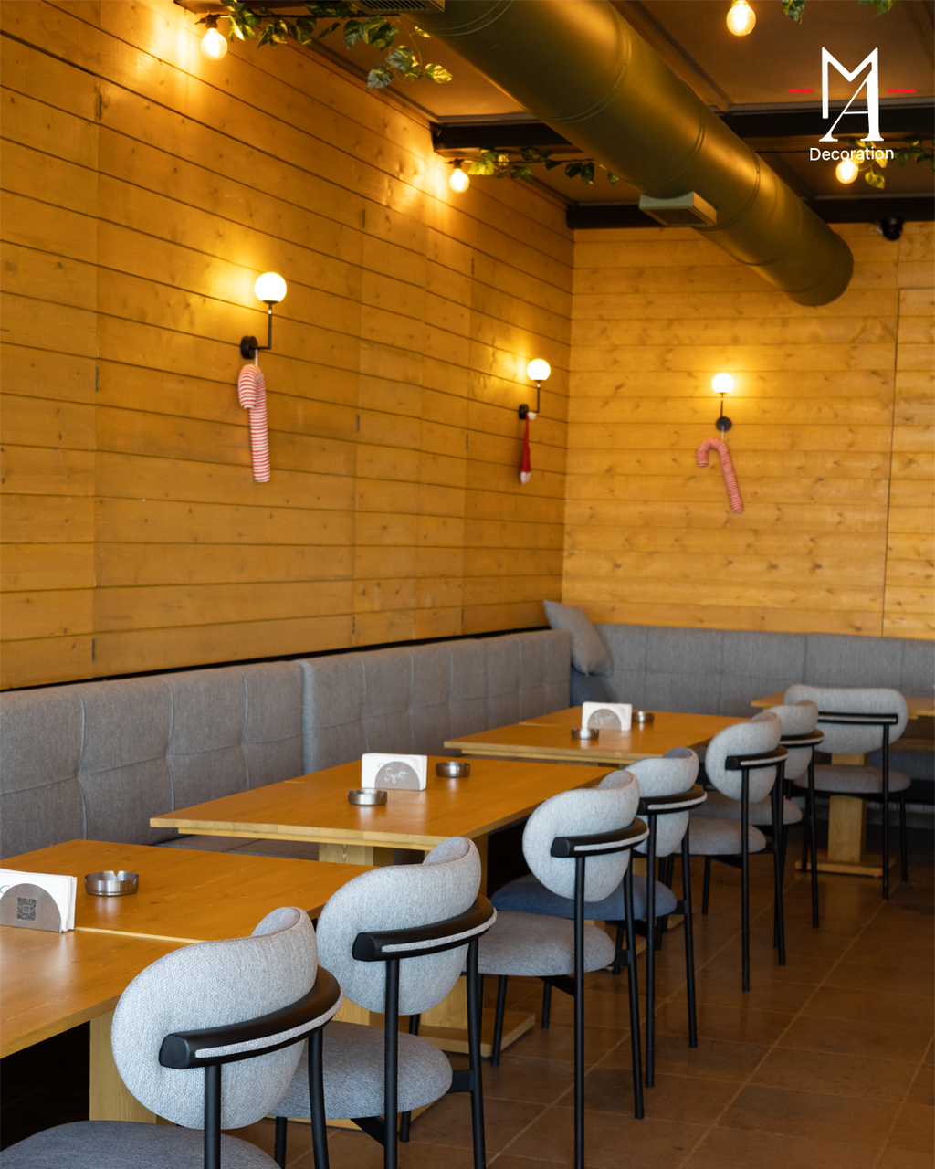 Warm Wood Dining Concept Design