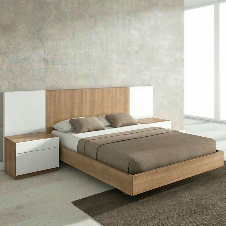 Sleek Oak Bedroom Set