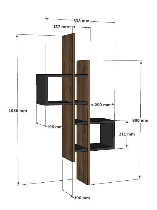 Wooden Bookshelves 01