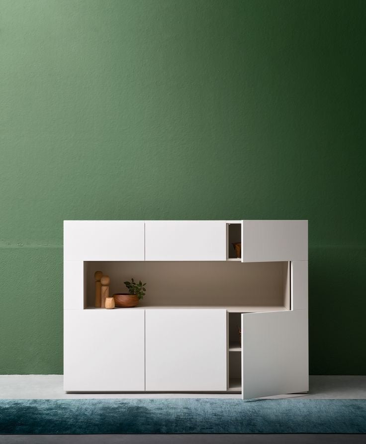 Minimalist geometric sideboard