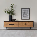 Linea Oak Media Console