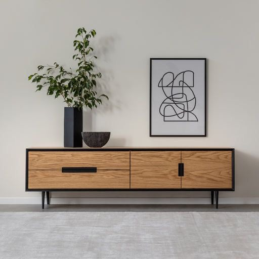 Linea Oak Media Console