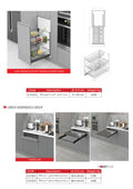 Under-Workbench Unit with 3 Baskets and Bottle Division - Foldable Table