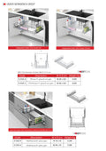 Independent Under-Sink Drawer / Under-Sink Drawer With Full Extension Undermount Rail Mounted To Lid