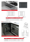 Pan Holder Unit with Side Tandem Rail / Plastic Ladel Holder