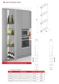 Bottle Holder With Full Extension Undermount Rail