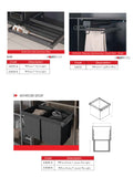 Undermount Rail Aluminium Rack / Anthracite Telescopic Rail Aluminium Trouser Rack - Single