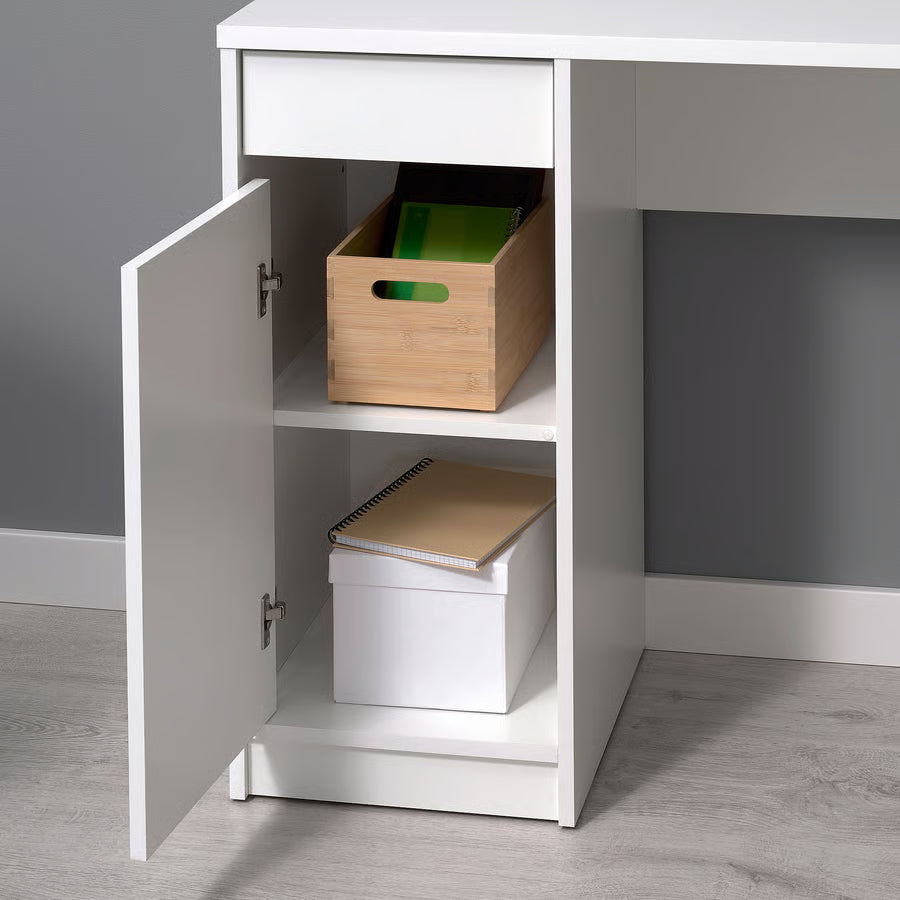 Modern White Corner Desk
