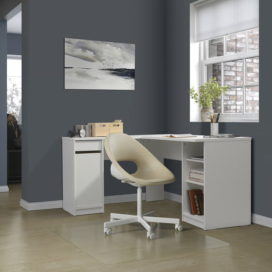 Modern White Corner Desk